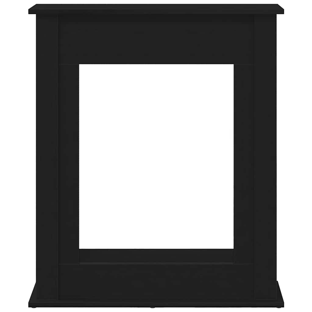 vidaXL Fireplace Surround Black Oak 75x20x87.5 cm Engineered Wood