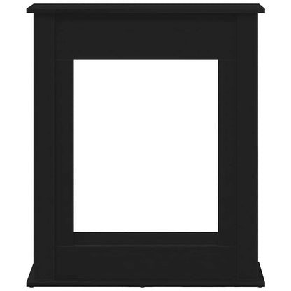 vidaXL Fireplace Surround Black Oak 75x20x87.5 cm Engineered Wood