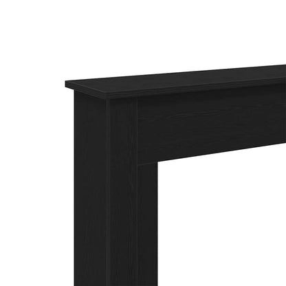 vidaXL Fireplace Surround Black Oak 75x20x87.5 cm Engineered Wood