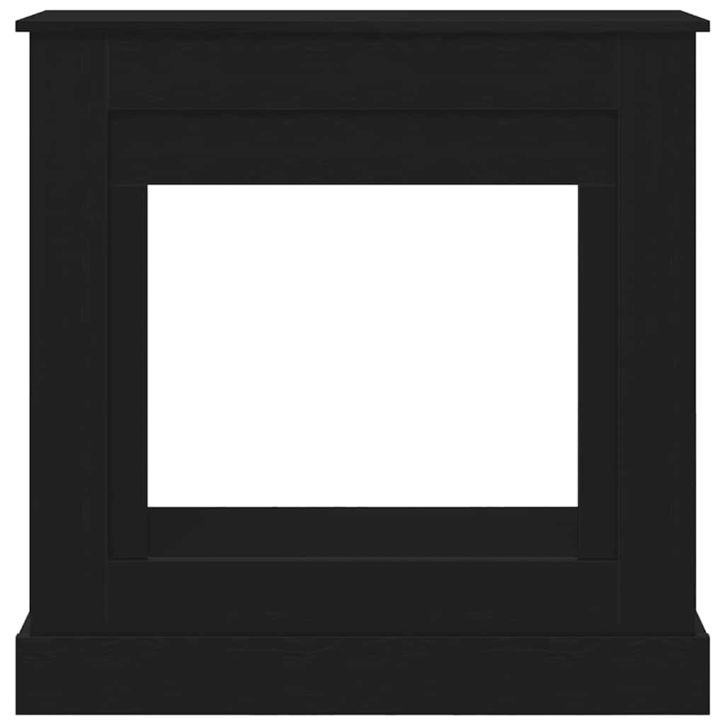 vidaXL Fireplace Surround Black Oak 90x30x90 cm Engineered Wood