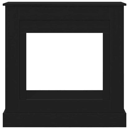 vidaXL Fireplace Surround Black Oak 90x30x90 cm Engineered Wood