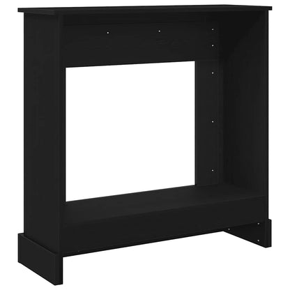 vidaXL Fireplace Surround Black Oak 90x30x90 cm Engineered Wood