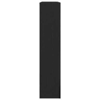 vidaXL Fireplace Surround Black Oak 81x18x82 cm Engineered Wood