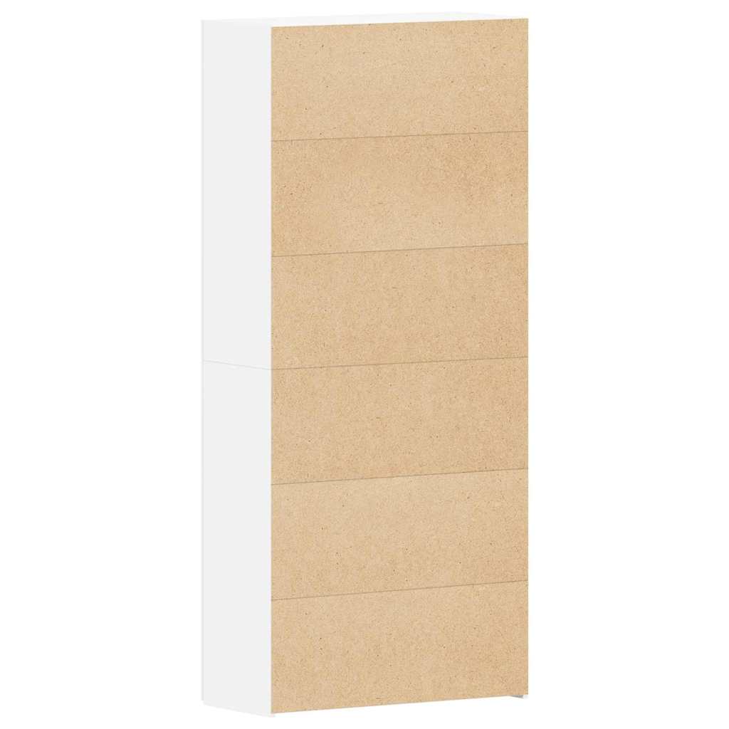 vidaXL Shoe Cabinet 80 x 35.5 x 180 cm Engineered Wood White