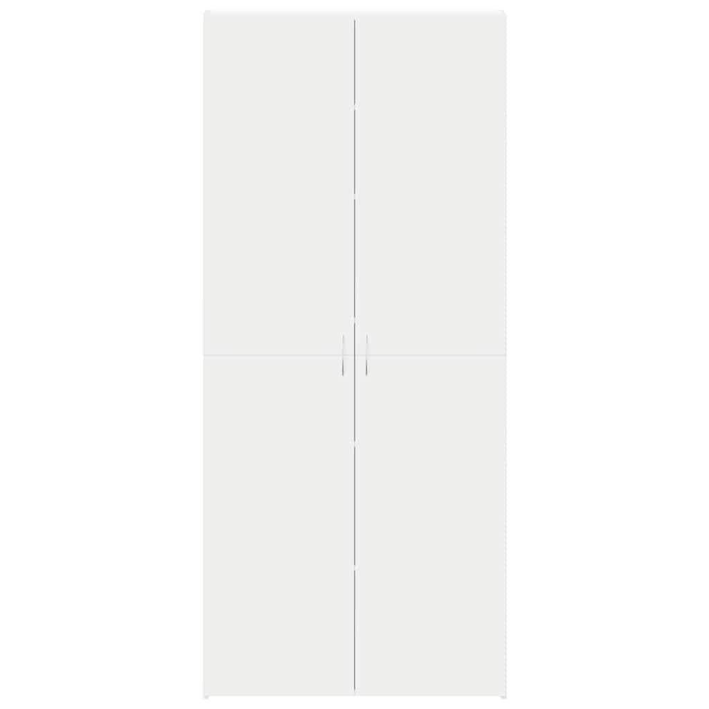 vidaXL Shoe Cabinet 80 x 35.5 x 180 cm Engineered Wood White