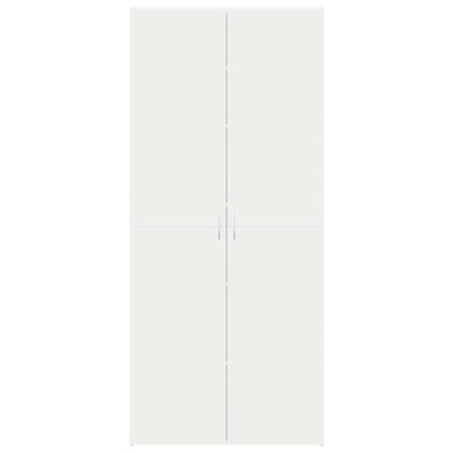vidaXL Shoe Cabinet 80 x 35.5 x 180 cm Engineered Wood White