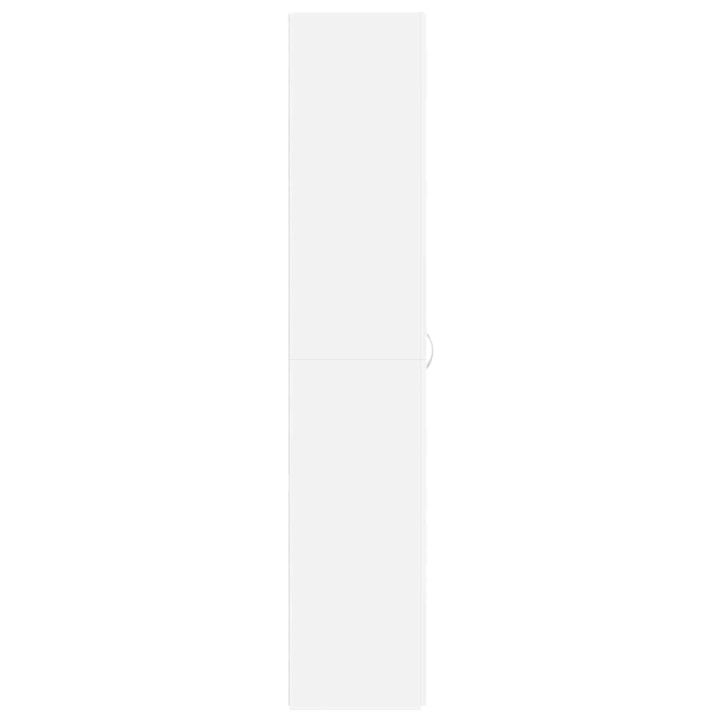 vidaXL Shoe Cabinet 80 x 35.5 x 180 cm Engineered Wood White