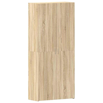 vidaXL Shoe Cabinet 80 x 35.5 x 180 cm Engineered Wood Brown