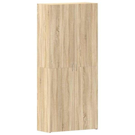vidaXL Shoe Cabinet 80 x 35.5 x 180 cm Engineered Wood Brown