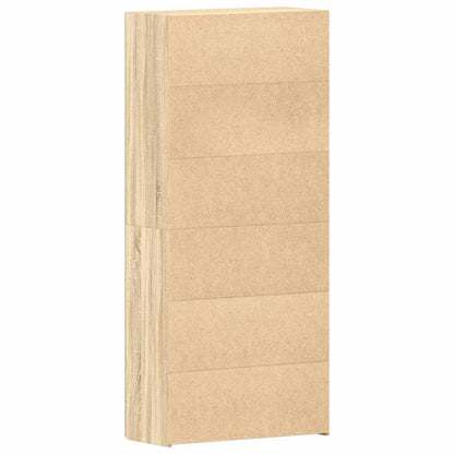 vidaXL Shoe Cabinet 80 x 35.5 x 180 cm Engineered Wood Brown