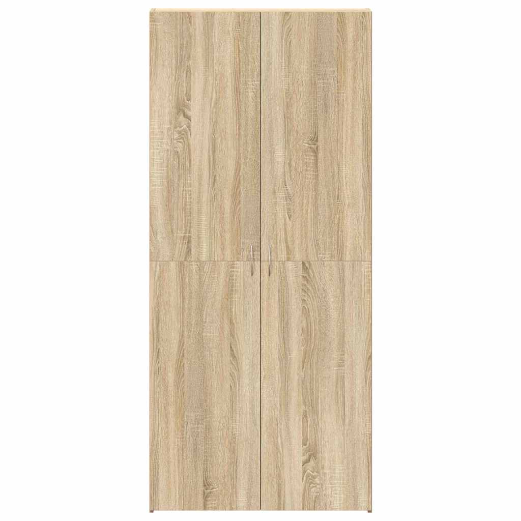 vidaXL Shoe Cabinet 80 x 35.5 x 180 cm Engineered Wood Brown