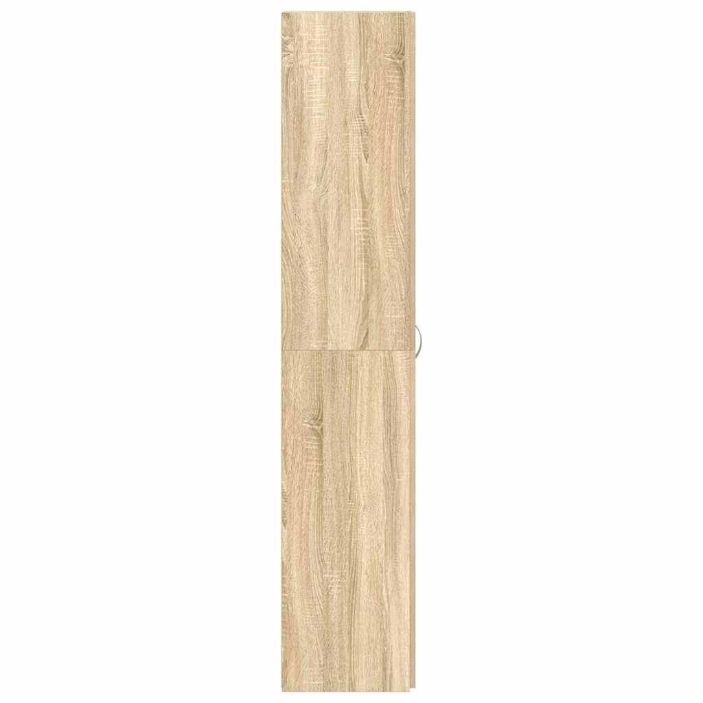 vidaXL Shoe Cabinet 80 x 35.5 x 180 cm Engineered Wood Brown