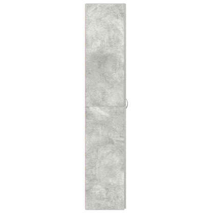 vidaXL Shoe Cabinet 80 x 35.5 x 180 cm Engineered Wood Grey