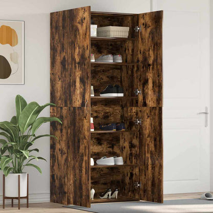 vidaXL Shoe Cabinet 80 x 35.5 x 180 cm Engineered Wood Multicolour