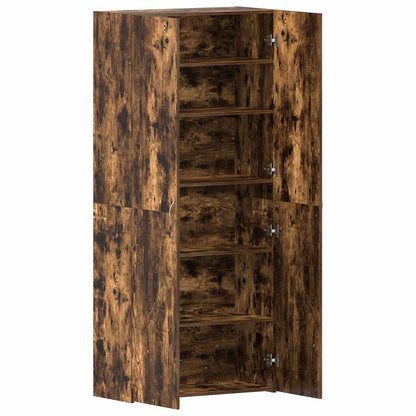 vidaXL Shoe Cabinet 80 x 35.5 x 180 cm Engineered Wood Multicolour