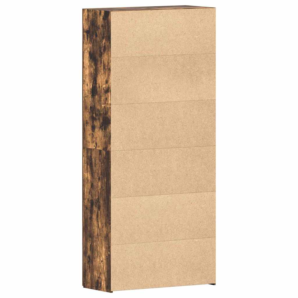 vidaXL Shoe Cabinet 80 x 35.5 x 180 cm Engineered Wood Multicolour