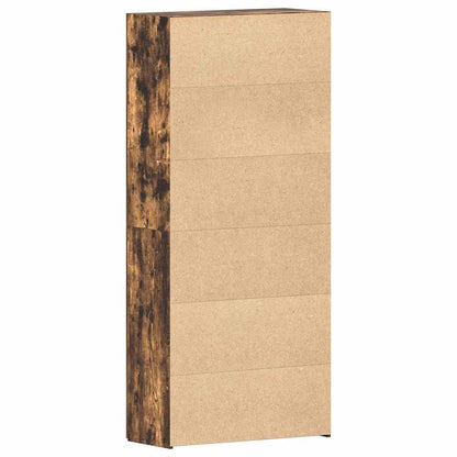vidaXL Shoe Cabinet 80 x 35.5 x 180 cm Engineered Wood Multicolour