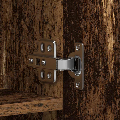 vidaXL Shoe Cabinet with Door Brown 80 x 35.5 x 180 cm Engineered wood