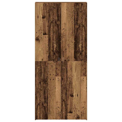 vidaXL Shoe Cabinet with Door Brown 80 x 35.5 x 180 cm Engineered wood