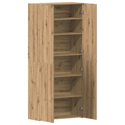 vidaXL Shoe Cabinet 80 x 35.5 x 180 cm Engineered wood Brown