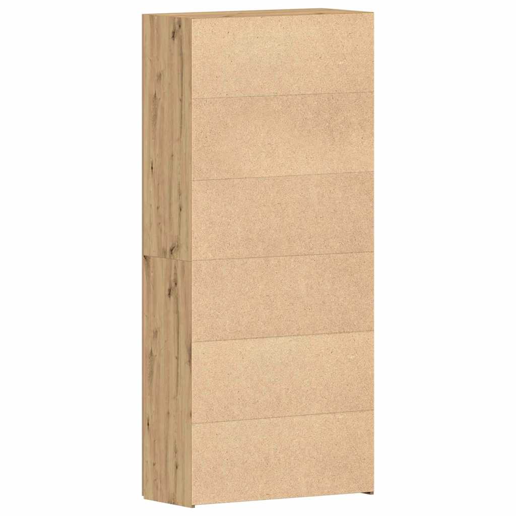 vidaXL Shoe Cabinet 80 x 35.5 x 180 cm Engineered wood Brown