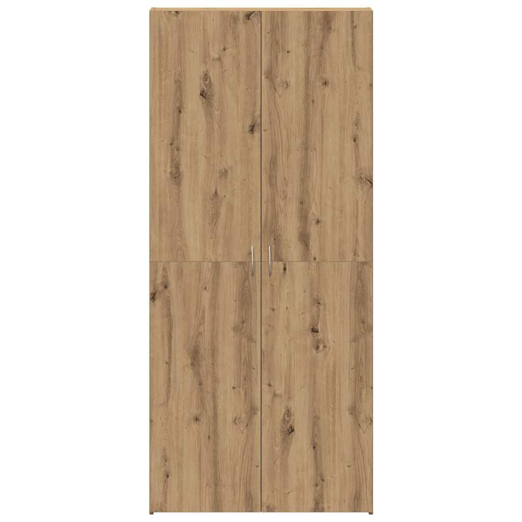 vidaXL Shoe Cabinet with Door Brown 80 x 35.5 x 180 cm Engineered wood