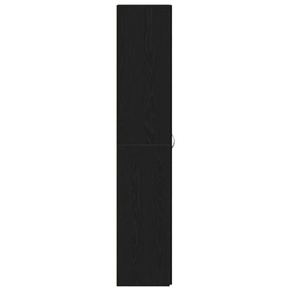 vidaXL Shoe Cabinet 80 x 35.5 x 180 cm Engineered Wood Black