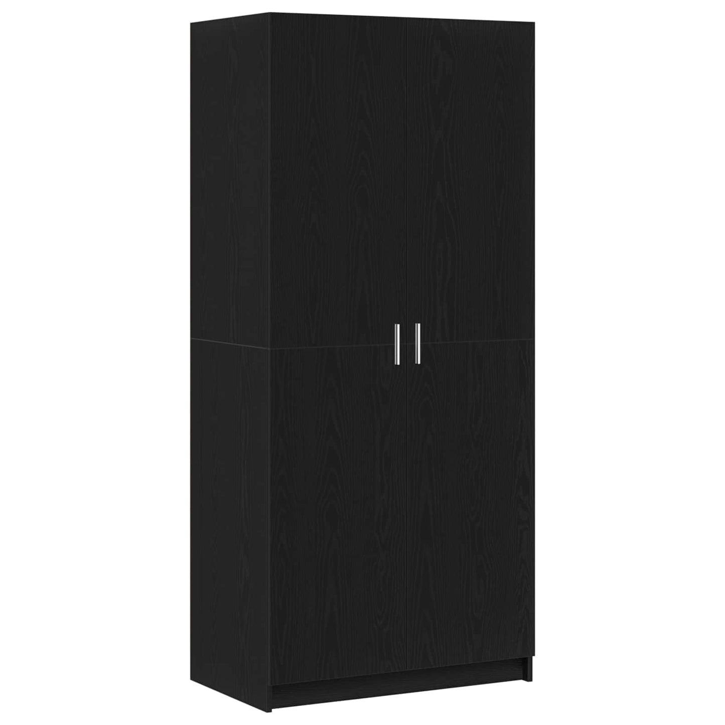 vidaXL Wardrobe Black Oak 80 x 50.5 x 180 cm Engineered Wood