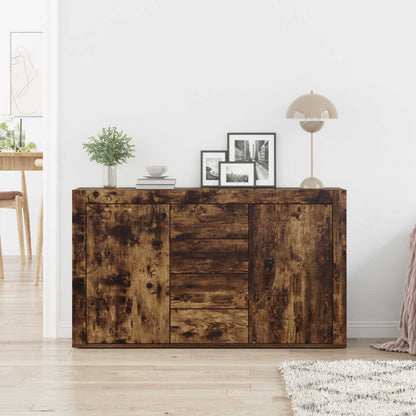 vidaXL Sideboard Smoked Oak 120 x 36 x 69 cm Engineered Wood