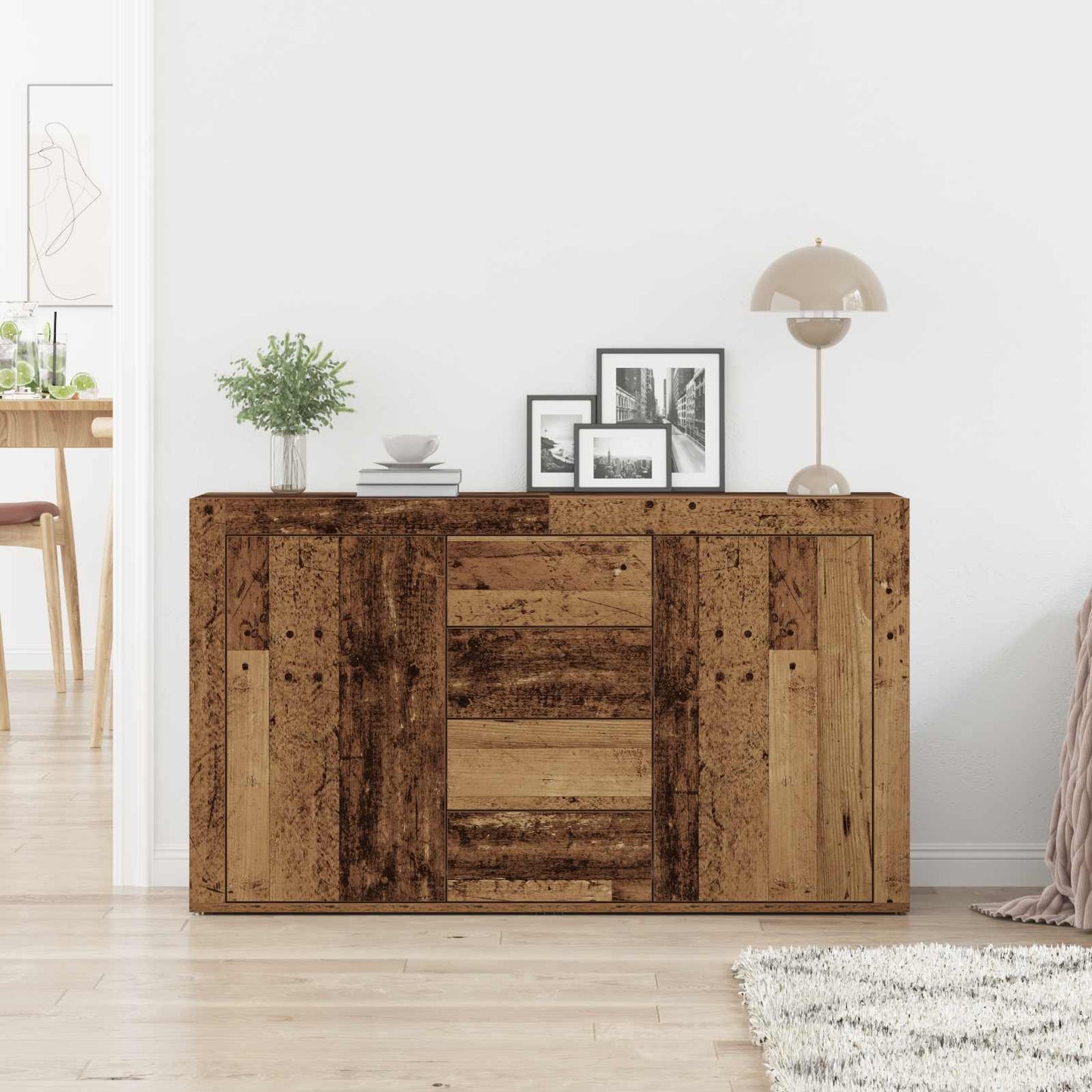vidaXL Sideboard Old Wood 120 x 36 x 69 cm Engineered Wood