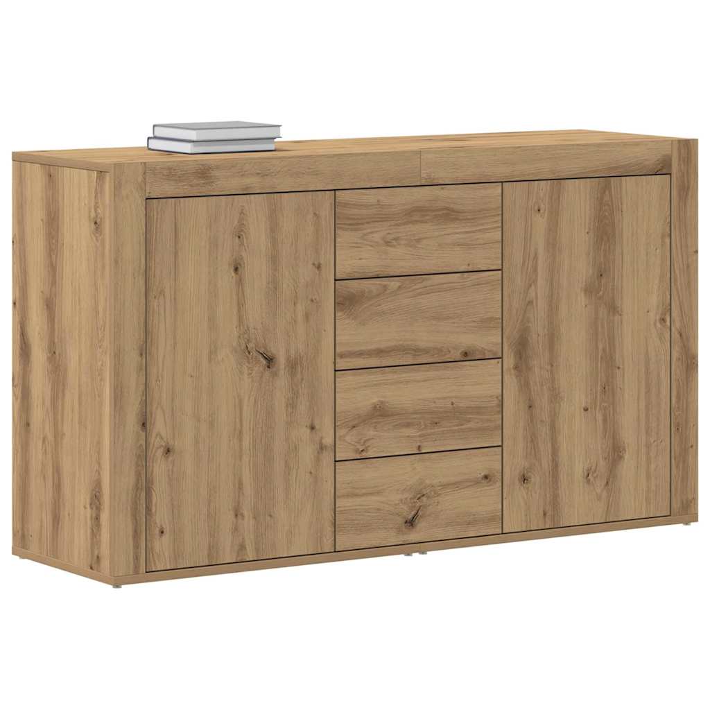 vidaXL Sideboard Artisan Oak 120 x 36 x 69 cm Engineered Wood
