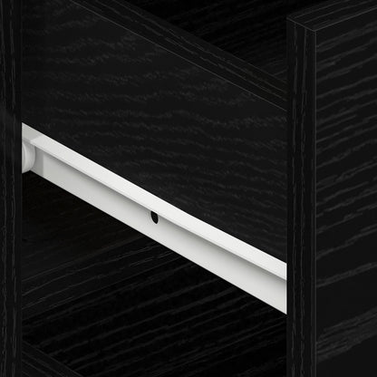 vidaXL Sideboard Black Oak 120 x 36 x 69 cm Engineered Wood