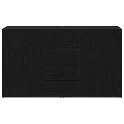 vidaXL Sideboard Black Oak 120 x 36 x 69 cm Engineered Wood