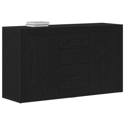 vidaXL Sideboard Black Oak 120 x 36 x 69 cm Engineered Wood