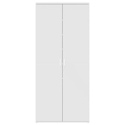 vidaXL Shoe Cabinet with Shelf White 80 x 39 x 178 cm Engineered Wood