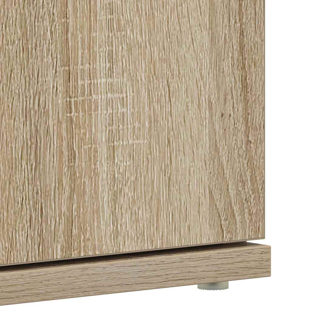 vidaXL Shoe Cabinet 80 x 39 x 178 cm Engineered Wood Sonoma Oak