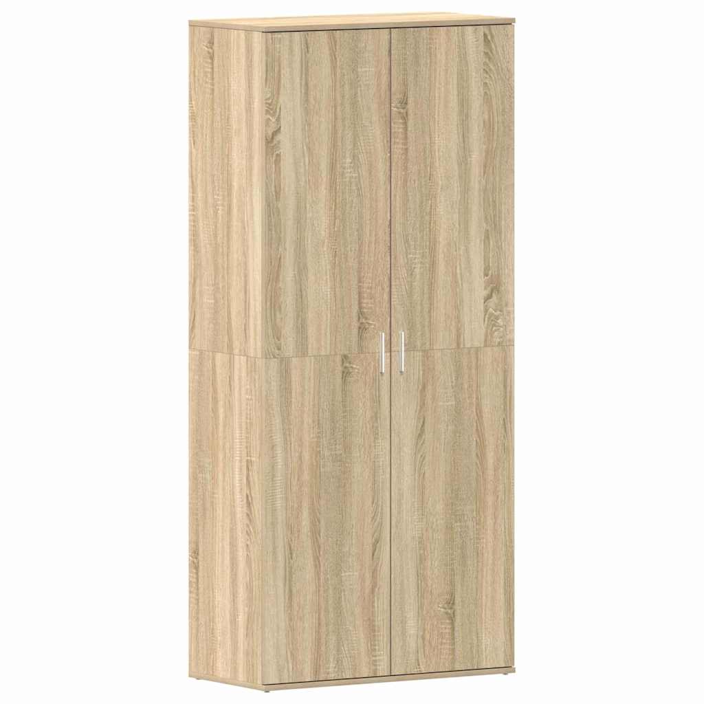 vidaXL Shoe Cabinet 80 x 39 x 178 cm Engineered Wood Sonoma Oak