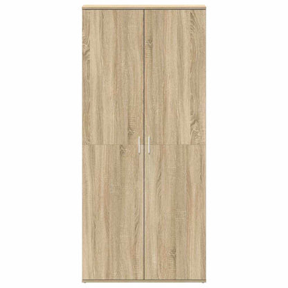 vidaXL Shoe Cabinet 80 x 39 x 178 cm Engineered Wood Sonoma Oak