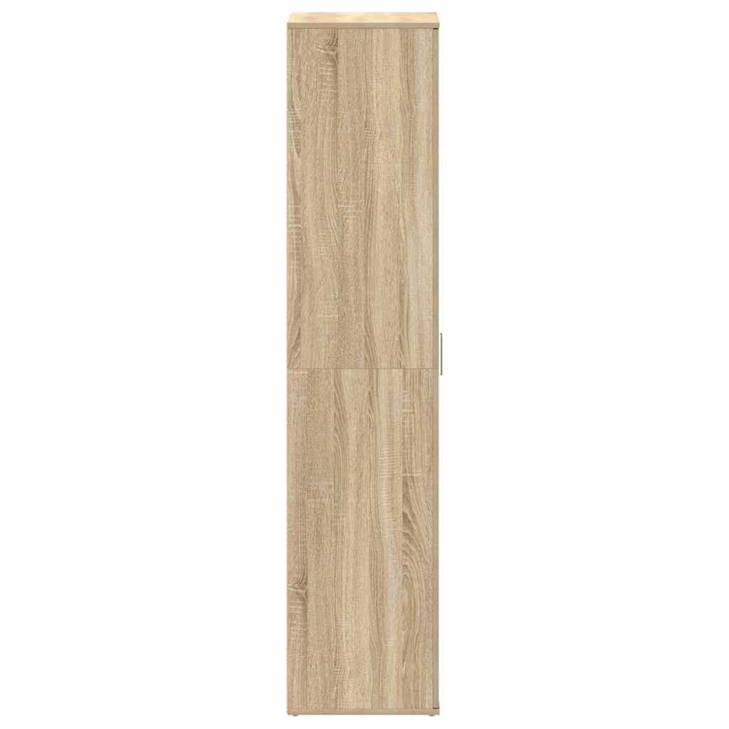 vidaXL Shoe Cabinet 80 x 39 x 178 cm Engineered Wood Sonoma Oak