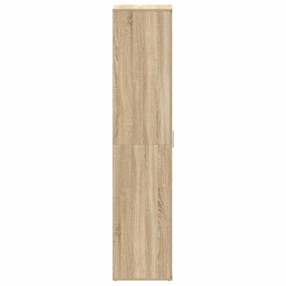 vidaXL Shoe Cabinet 80 x 39 x 178 cm Engineered Wood Sonoma Oak