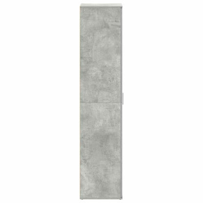 vidaXL Shoe Cabinet 80 x 39 x 178 cm Engineered Wood Concrete Grey