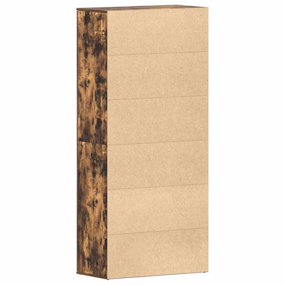 vidaXL Shoe Cabinet 80 x 39 x 178 cm Engineered Wood Smoked Oak