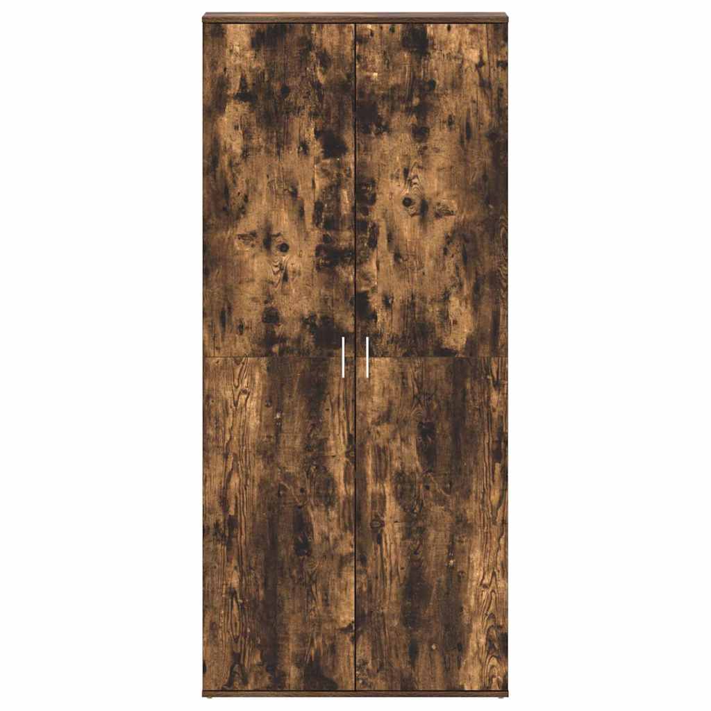 vidaXL Shoe Cabinet 80 x 39 x 178 cm Engineered Wood Smoked Oak