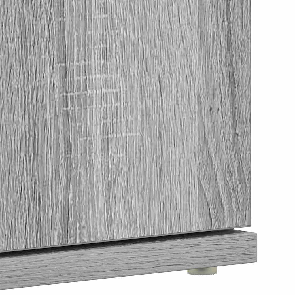 vidaXL Shoe Cabinet 80 x 39 x 178 cm Engineered Wood Grey Sonoma