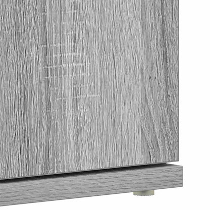 vidaXL Shoe Cabinet 80 x 39 x 178 cm Engineered Wood Grey Sonoma