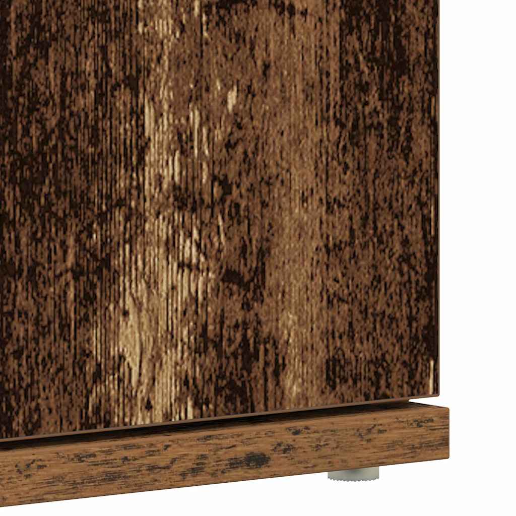 vidaXL Shoe Cabinet Old Wood 80 x 39 x 178 cm Engineered Wood