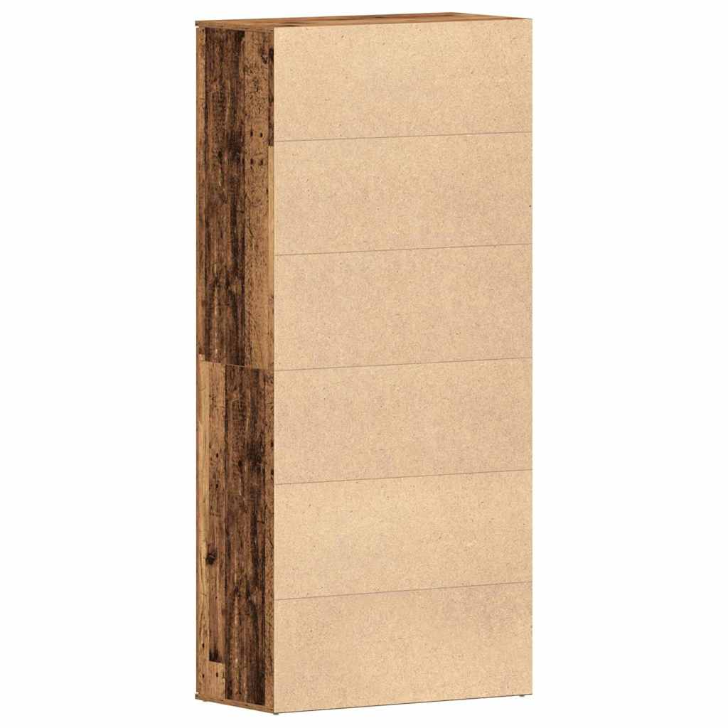 vidaXL Shoe Cabinet Old Wood 80 x 39 x 178 cm Engineered Wood