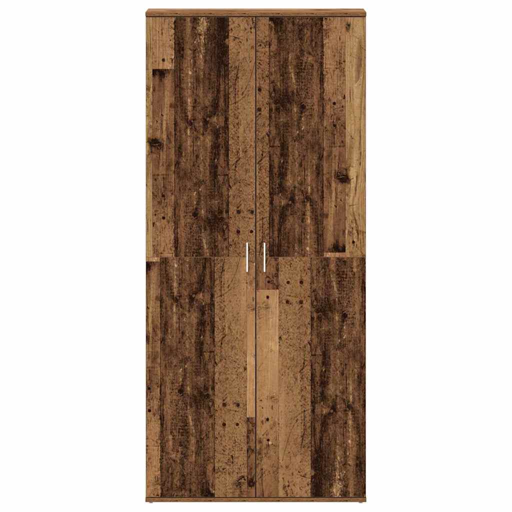 vidaXL Shoe Cabinet Old Wood 80 x 39 x 178 cm Engineered Wood