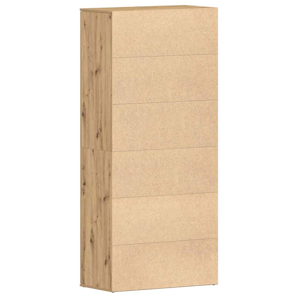 vidaXL Shoe Cabinet 80 x 39 x 178 cm Engineered Wood Artisan Oak
