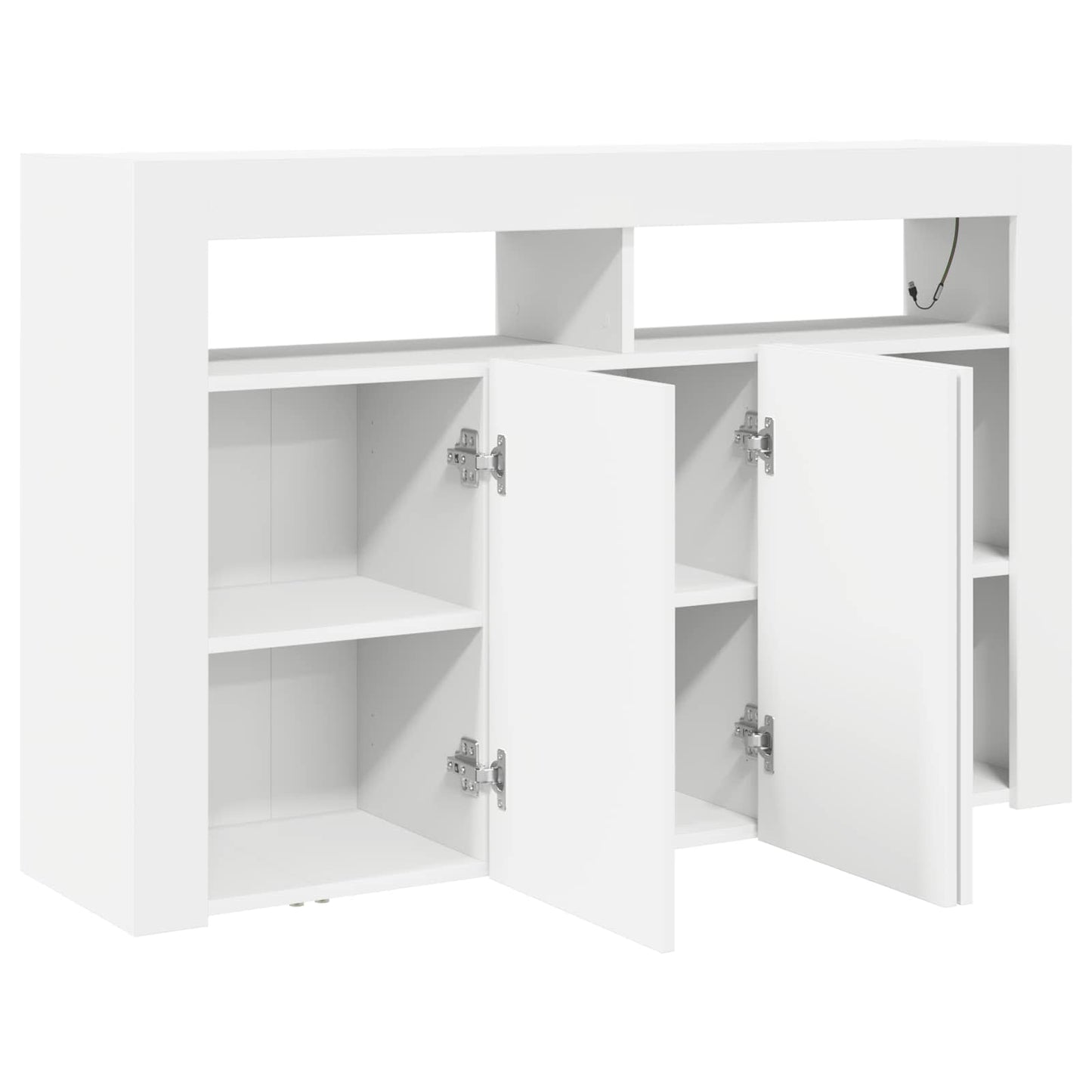 vidaXL Sideboard White 116 x 30 x 75 cm Engineered Wood